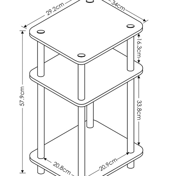 Reversible night stand - Picture 2 of 2